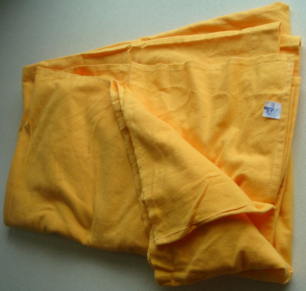 nieuwe 1-persoons zachte flanellen Rheumanella laken € 12,50, Eenpersoons, Overige typen, Nieuw, Oranje