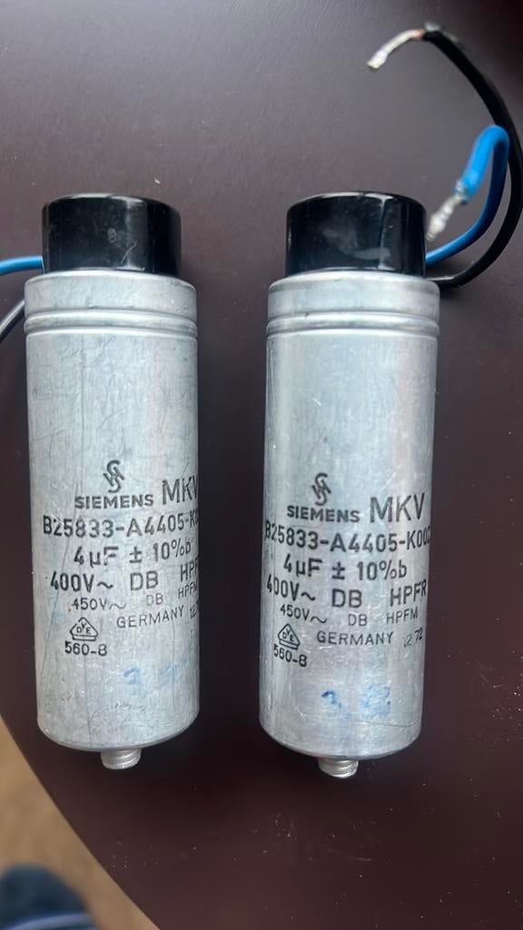 2 x 4 uf siemens mkv vintage condensatoren, Ophalen of Verzenden, Nieuw