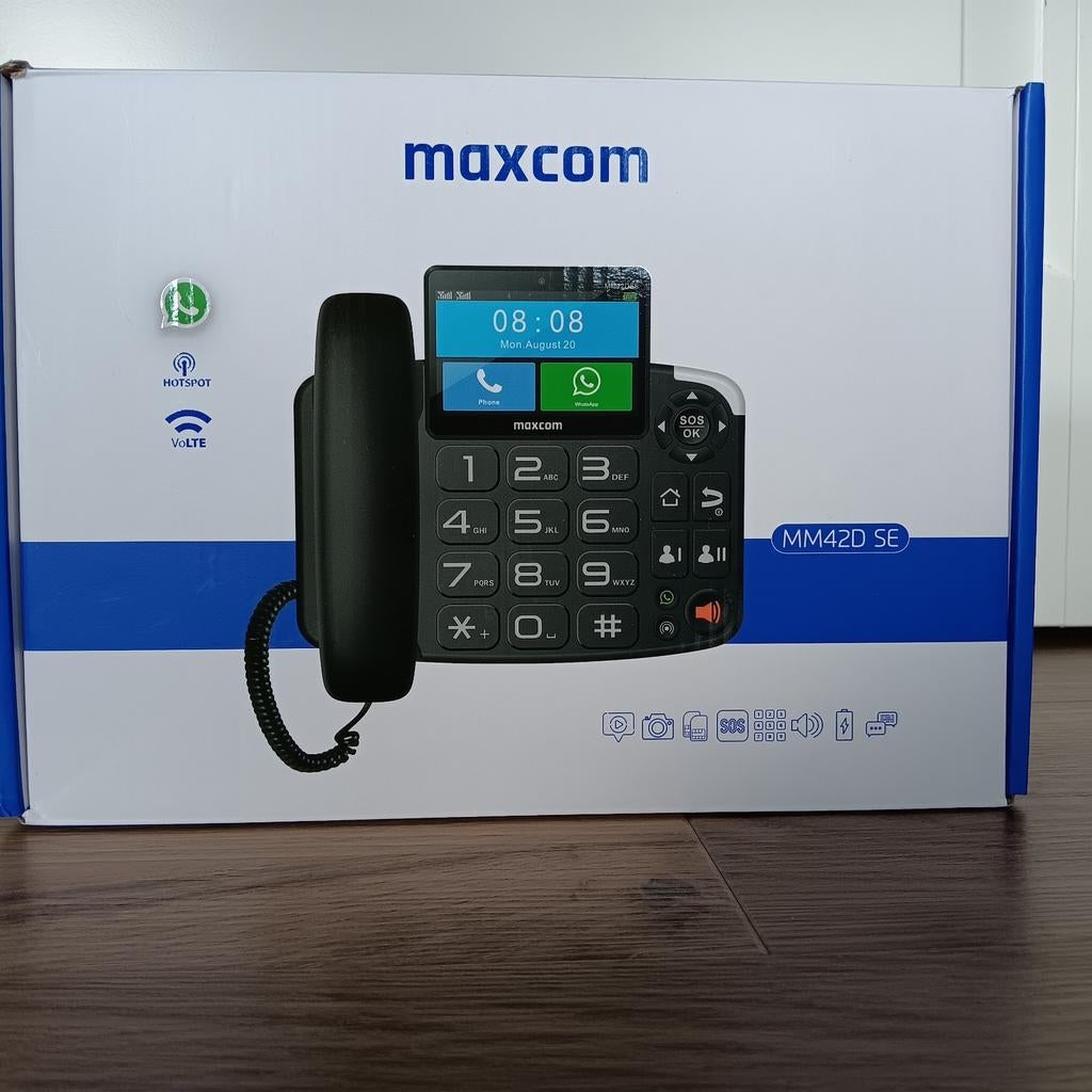 Maxcom MM42D SE senioren telefoon, Ophalen of Verzenden, Nieuw, Telefoon