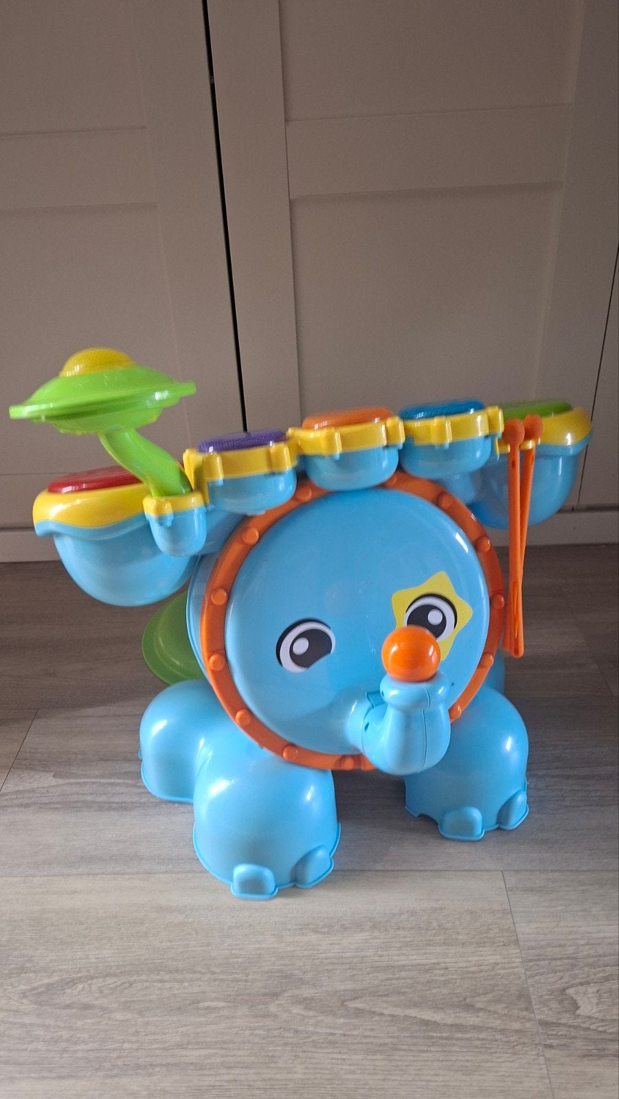 VTech Baby Olifant Drumstel met Krukje, Ophalen, Gebruikt, Overige typen, Met licht