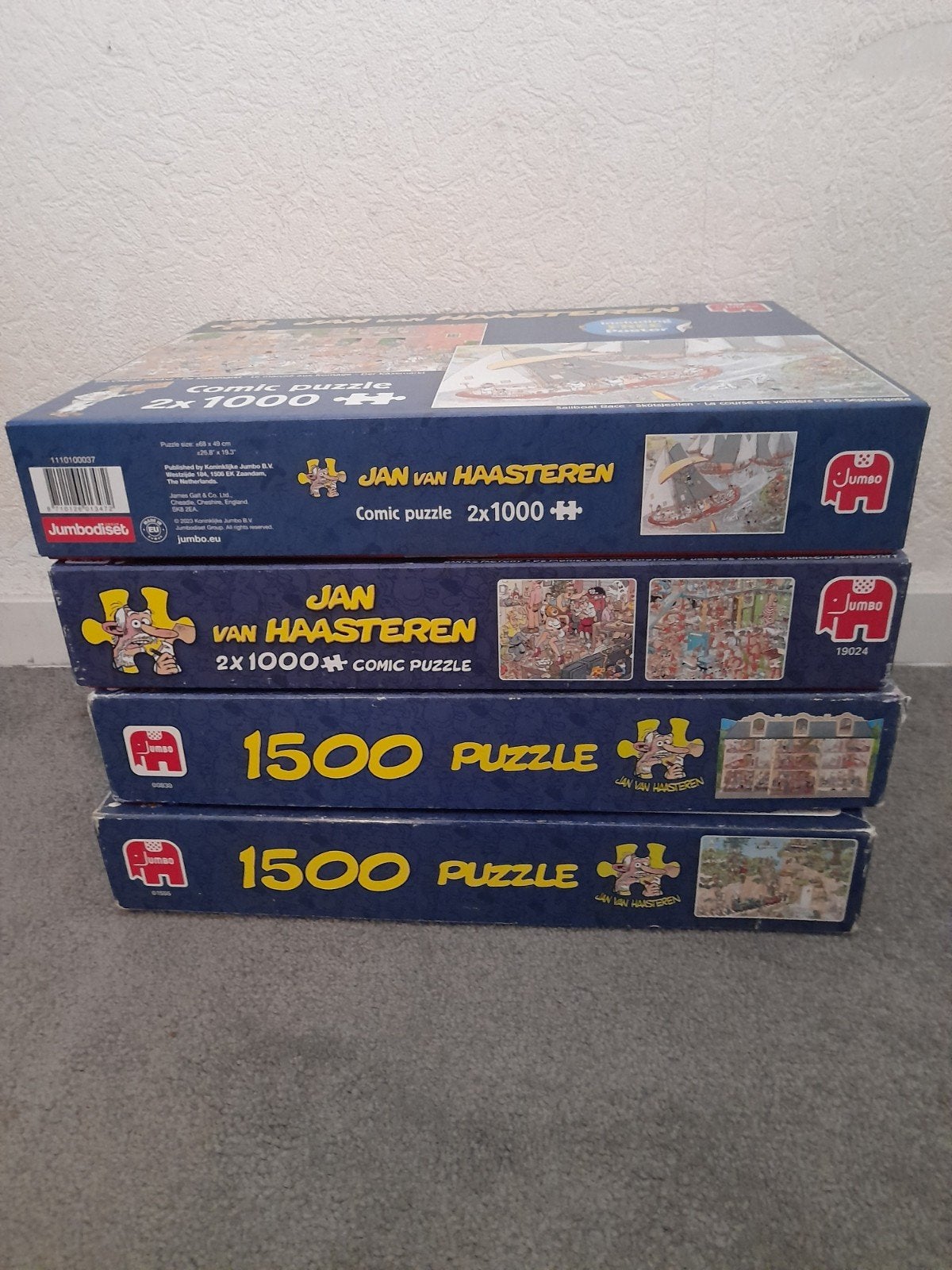 Jan van Haasteren puzzels, Hobby en Vrije tijd, Ophalen of Verzenden, 500 t/m 1500 stukjes, Zo goed als nieuw