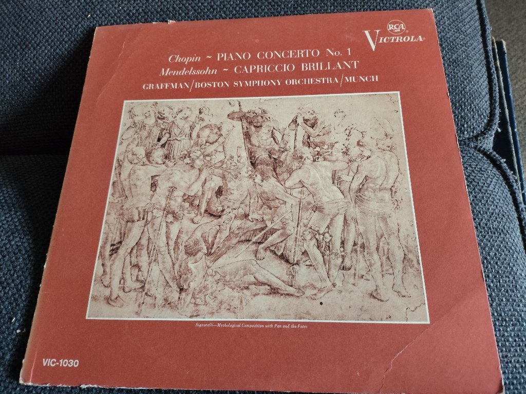 Chopin Capriccio Brillant Mendelssohn in nette staat, Kamermuziek, Ophalen of Verzenden, Zo goed als nieuw, 12 inch