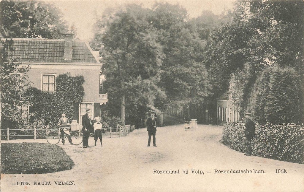 Rozendaal bij Velp, Rozendaalsche laan, Ophalen of Verzenden, 1920 tot 1940, Ongelopen, Gelderland