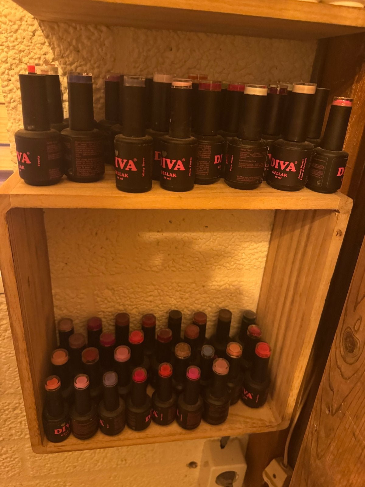 45 Verschillende kleuren Diva gellak, Ophalen, Gebruikt, Overige kleuren, Handen en Nagels