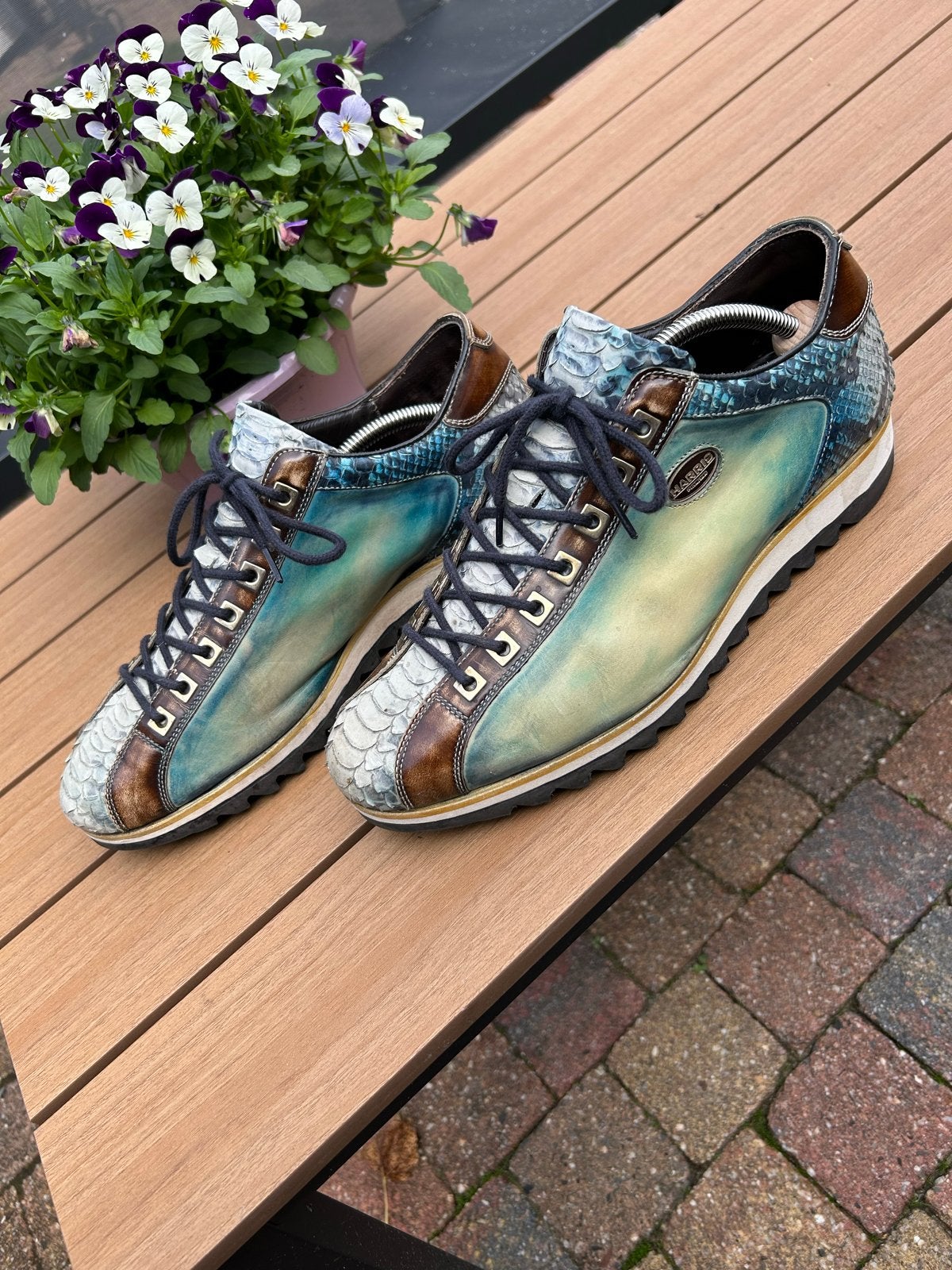 Harris Linea Sport Firenze sneakers - Slangenleer, Kleding | Heren, Ophalen of Verzenden, Gedragen, Overige kleuren, Sneakers of Gympen
