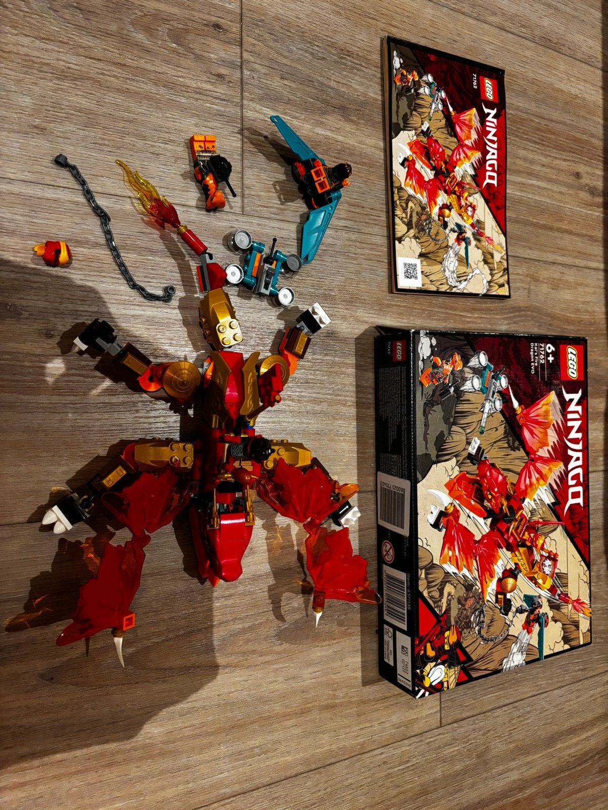 9903) LEGO Ninjago 71762 Kai's Vuurdraak EVO, Lego, Ophalen of Verzenden, Zo goed als nieuw, Ninjago