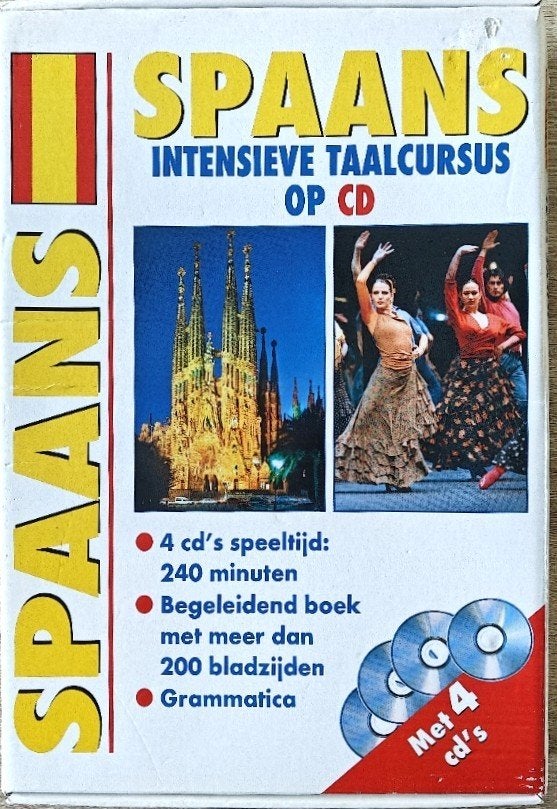 Intensieve Taalcursus op 4 cd's: SPAANS!!!, Ophalen of Verzenden, Zo goed als nieuw