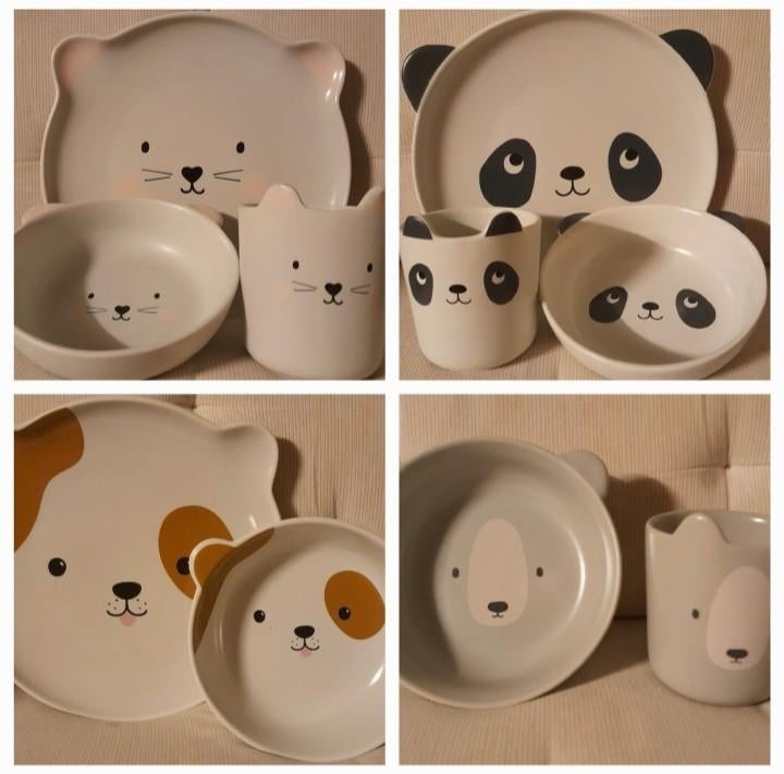 Keramieken / aardewerk kinder servies 4x van h&m home, Ophalen, Keramiek, Nieuw, Bord(en)