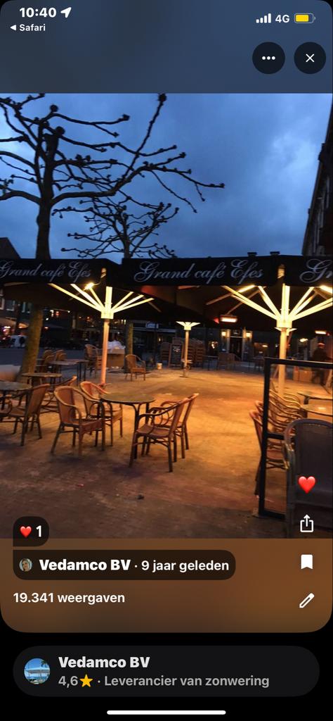 Parasol Specialist Benelux - Horeca & Tuin, Overige typen, 450 cm of meer, Nieuw, Ophalen of Verzenden