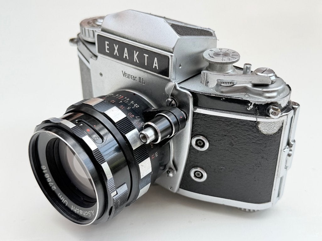 Exakta Varex IIb en A.Schacht Ulm Travenar 90mm f2.8 (+tas), Ophalen of Verzenden, Spiegelreflex, Overige Merken