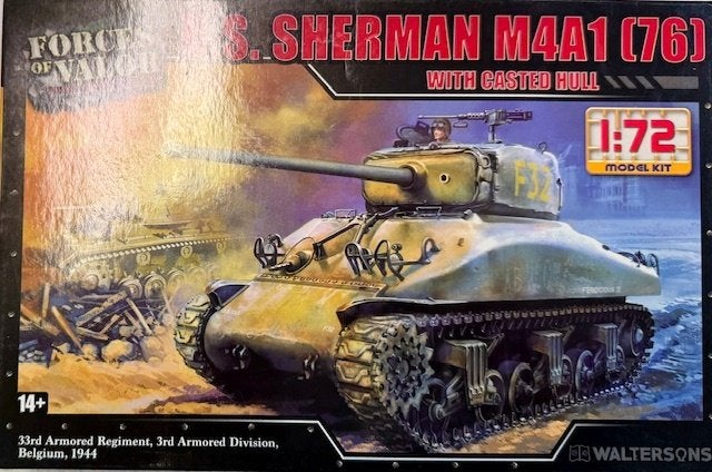 Coelianmodels, Force of Valor, Sherman M4A1, 1/72, € 12,99, Overige merken, Nieuw, Ophalen of Verzenden, Tank