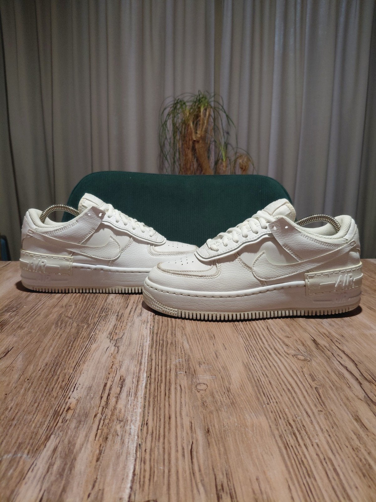 Nike Air Force 1 Shadow 'Triple White' Size 38,5, Wit, Nike, Ophalen of Verzenden, Sneakers of Gympen
