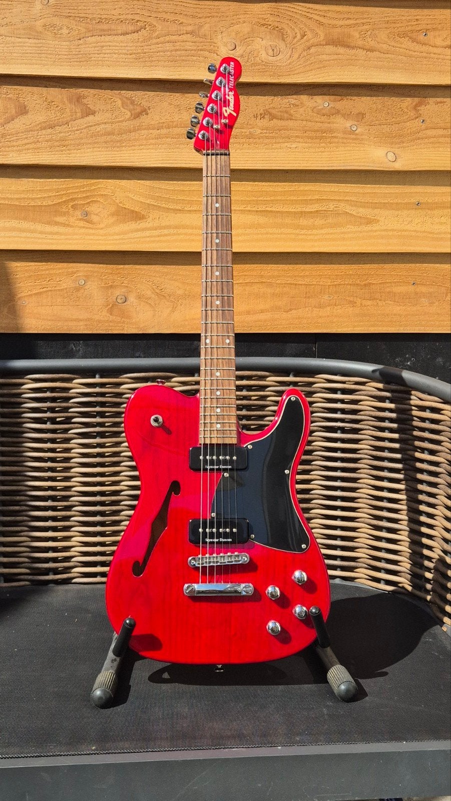 Fender JA-90 Telecaster thinline met P90's, Ophalen, Zo goed als nieuw, Solid body, Fender