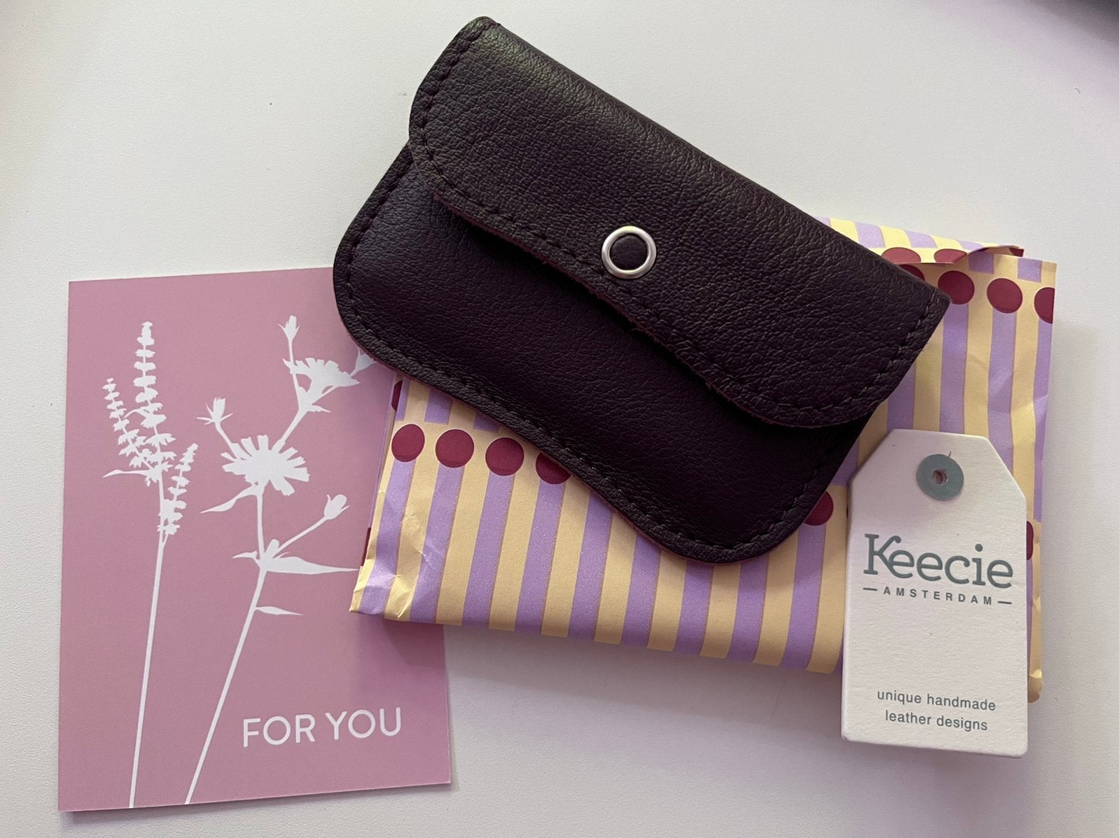 Keecie portemonnee pasjeshouder aubergine, Overige merken, Paars, Nieuw, Ophalen of Verzenden