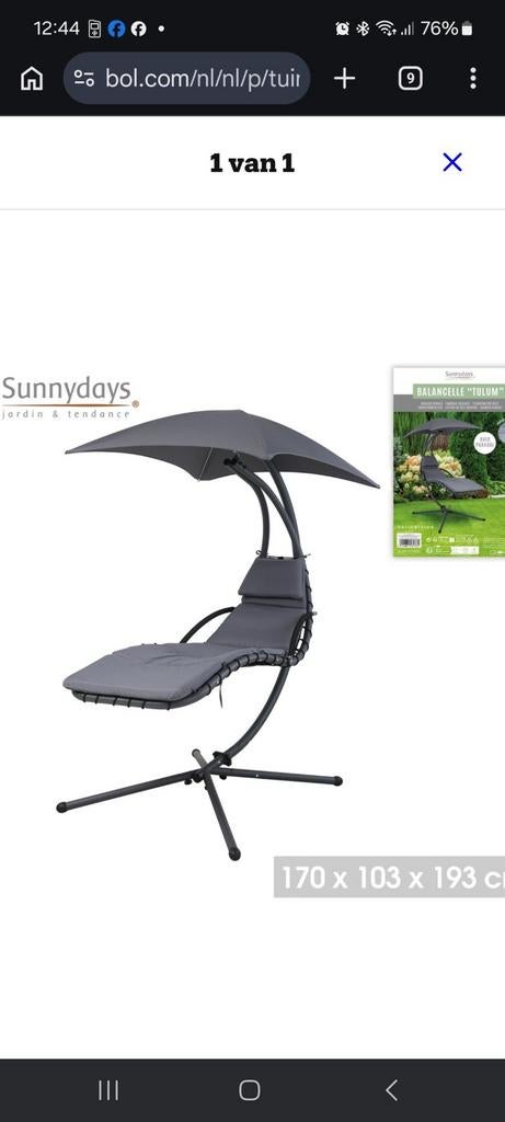Te koop, Tuin en Terras, Ligbedden, Ophalen of Verzenden, Zo goed als nieuw, Aluminium