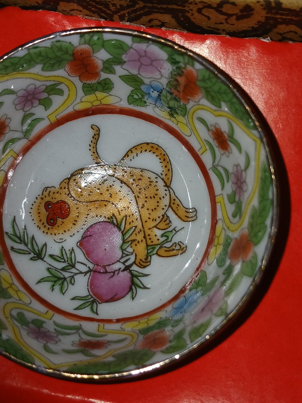 vintage chinese sakeset compleet jr50/60, Ophalen of Verzenden, Zo goed als nieuw, Porselein, Kop en/of schotel