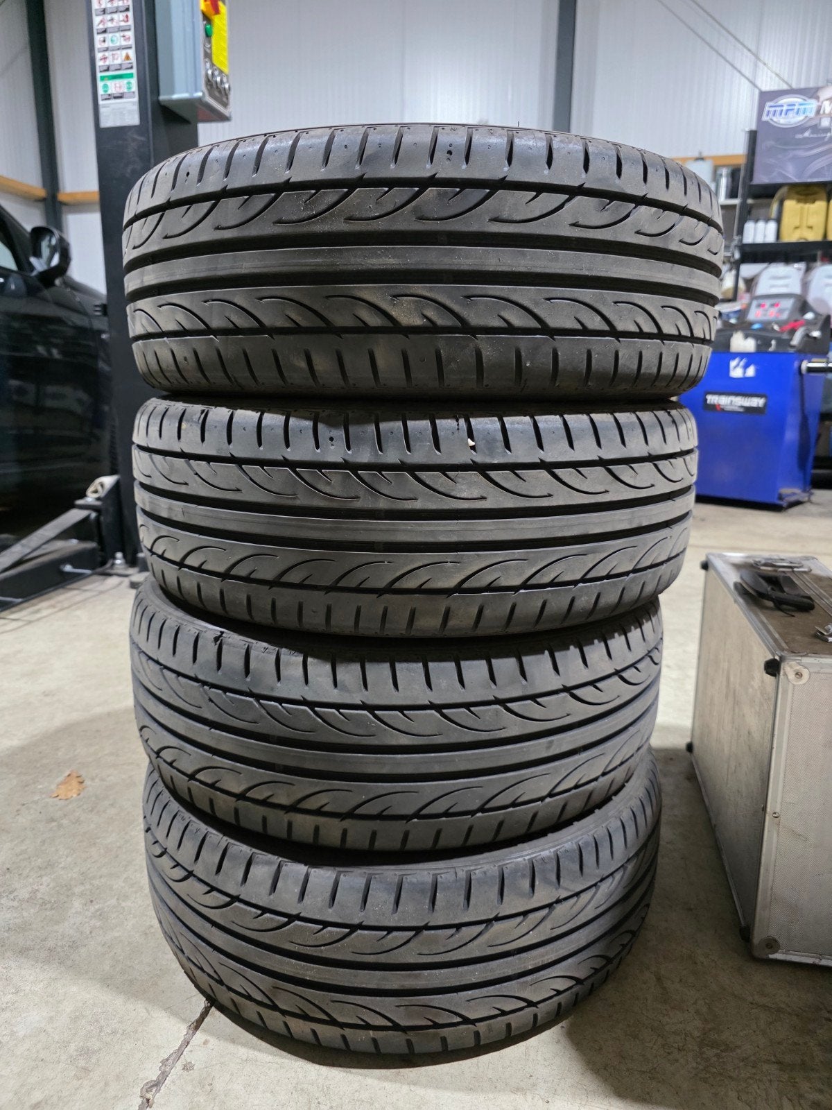 Set van 4 Hankook Ventus V12 evo2 zomerbanden, Ophalen of Verzenden, Gebruikt