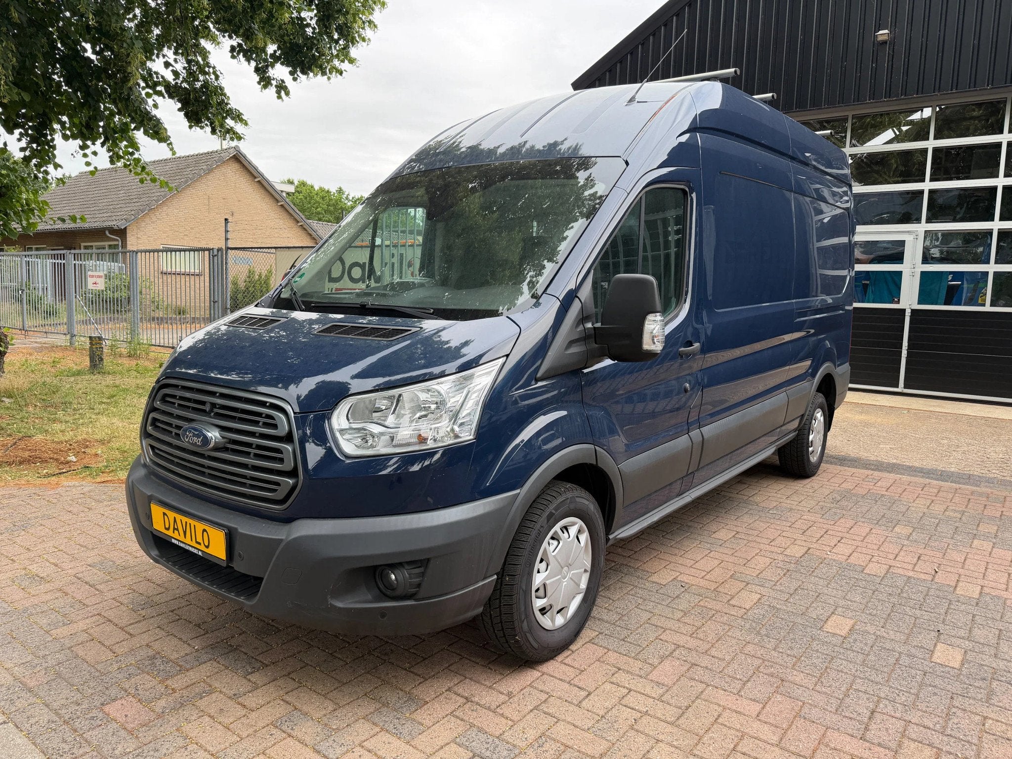 Ford Transit 350 TDCI - L4H3 - 170 pk - A/C - AHK (bj 2019), Achterwielaandrijving, Gebruikt, Euro 6, Blauw