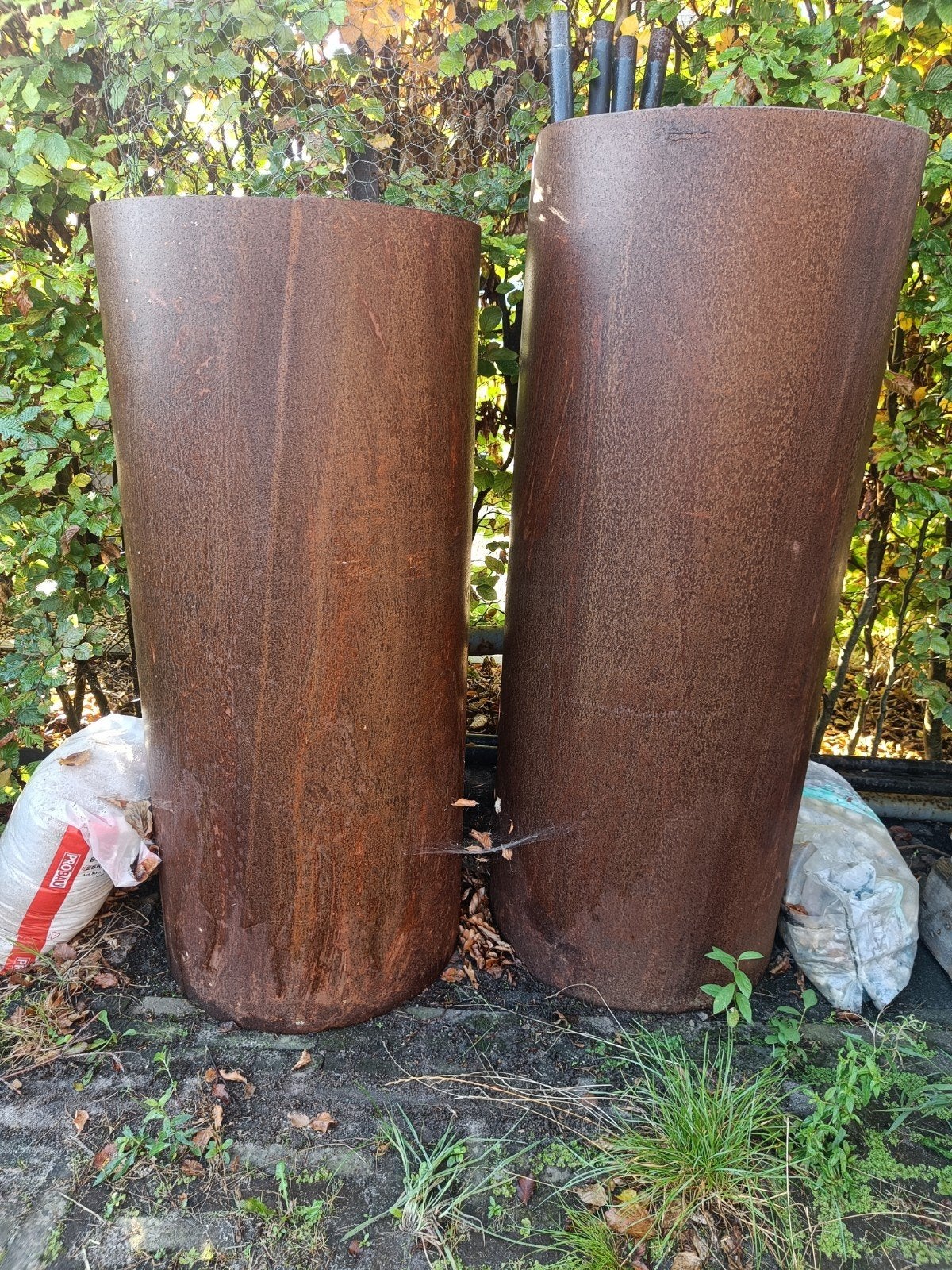 Grote metalen buizen voor plantenbakken of smoker lassen, Doe-het-zelf en Verbouw, Ophalen, Gebruikt