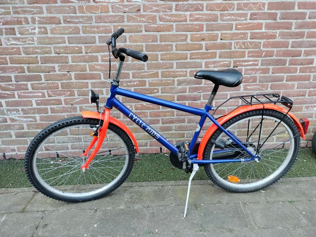 Cycle kids, 24inch. Blauw/neon oranje., Ophalen, 24 inch, Handrem