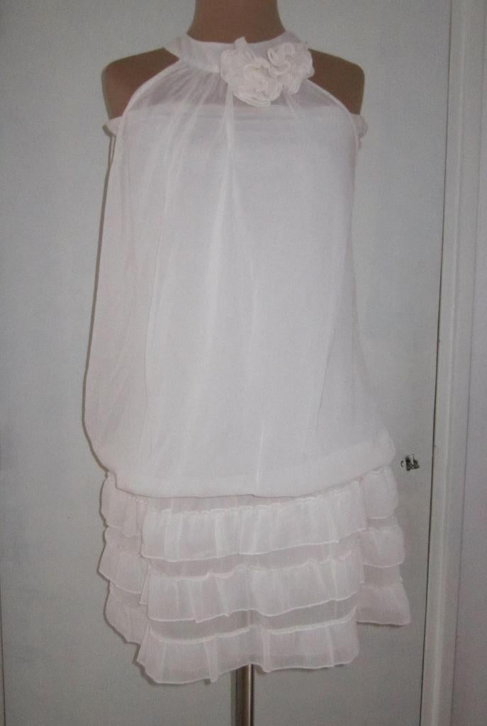 jurk maat 40  merk ; superstar, Kleding | Dames, Jurken, Nieuw, Maat 38/40 (M), Wit, Boven de knie, Verzenden