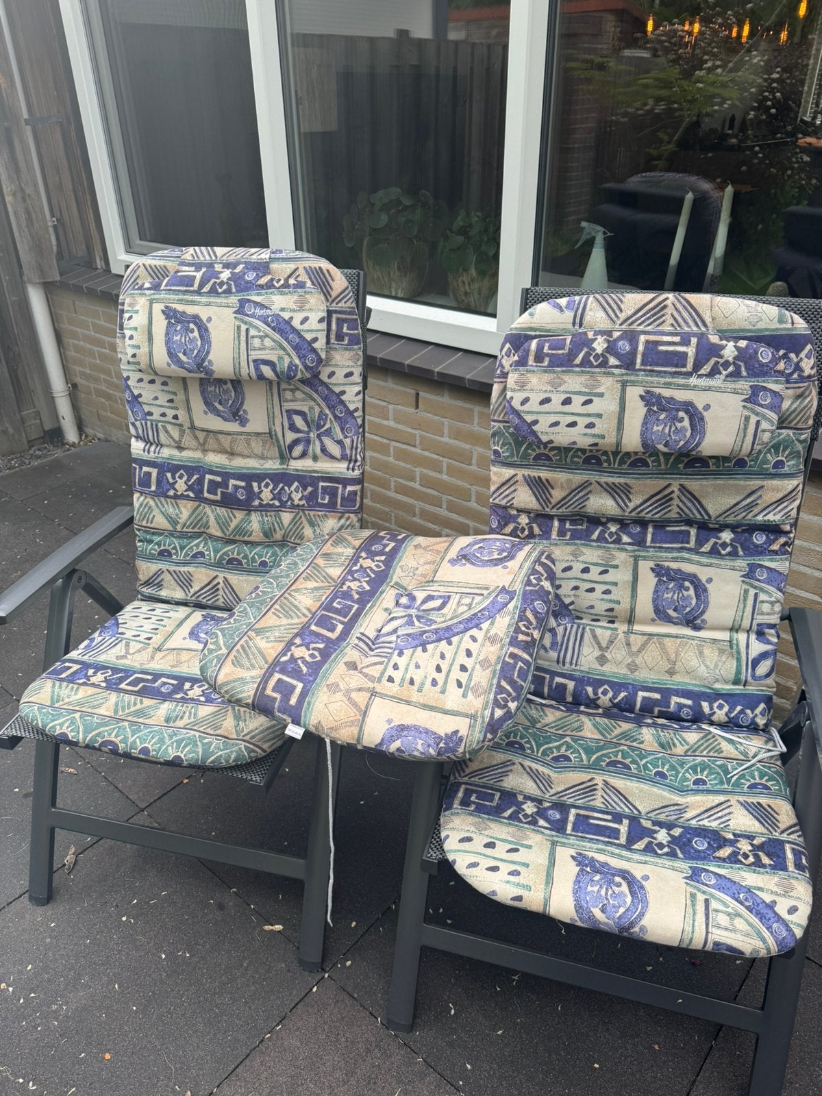 Hartman Prestige Kussenset (2x stoel, 1x voetenbankje), Ophalen, Zo goed als nieuw
