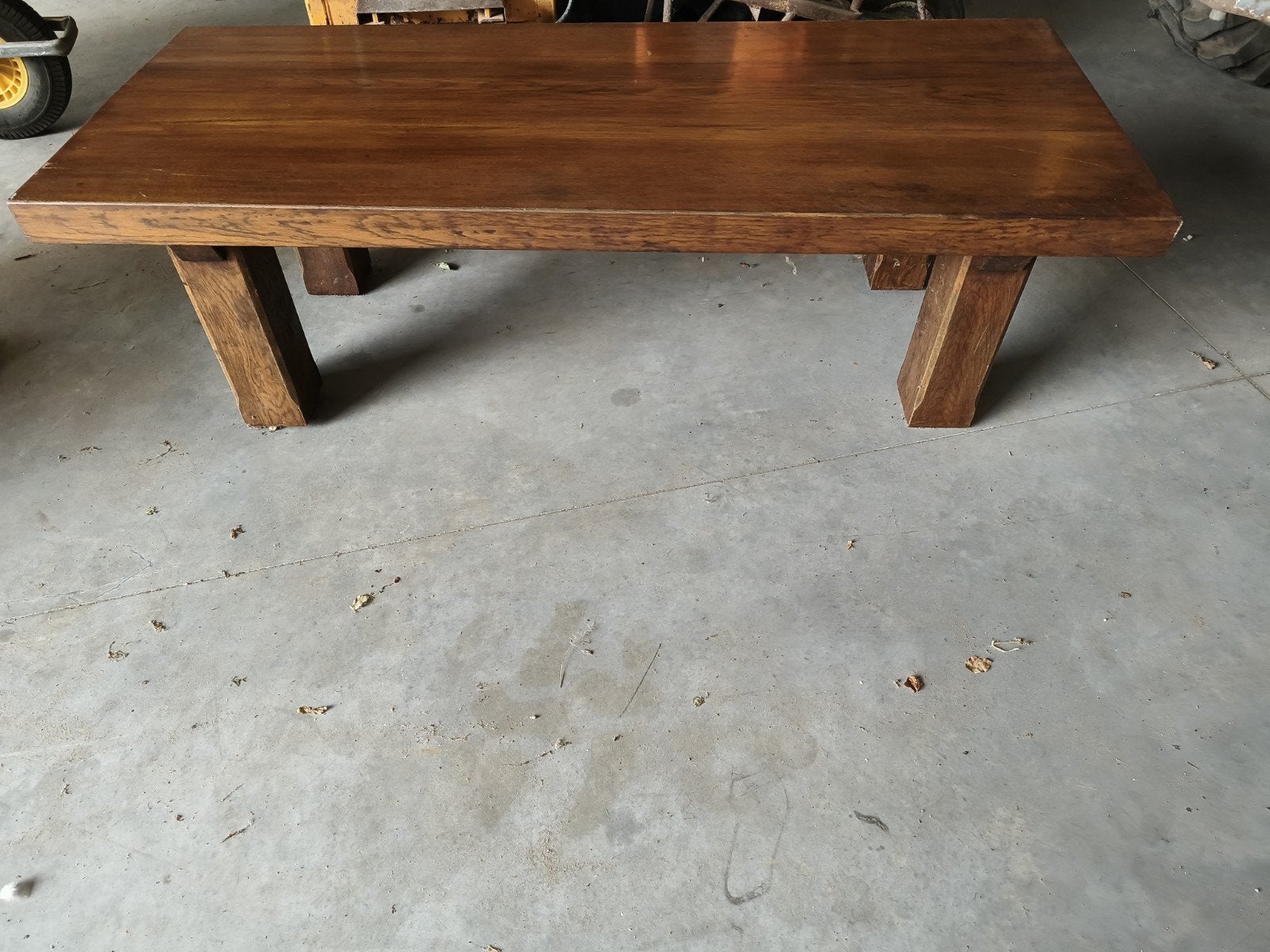 Robuuste houten salontafel, Ophalen of Verzenden