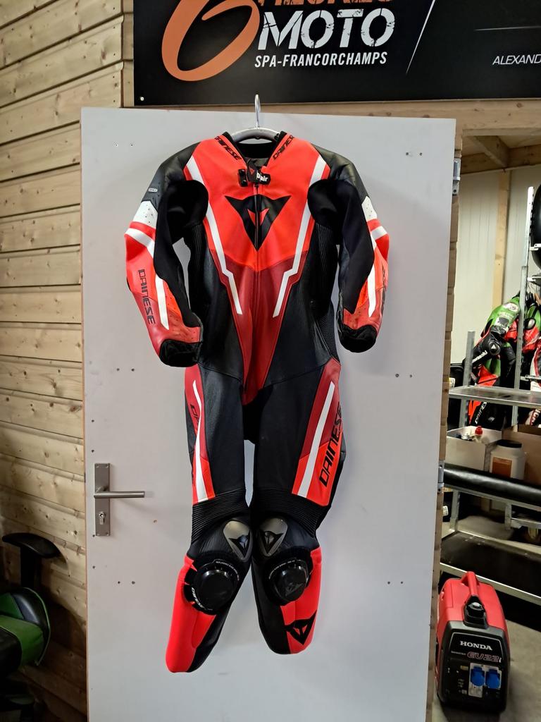 Dainese Misano 3 D-air Raceoveral heren Maat 54 - Zwart/Rood, Motoren, Kleding | Motorkleding, Ophalen, Tweedehands, Heren, Overall
