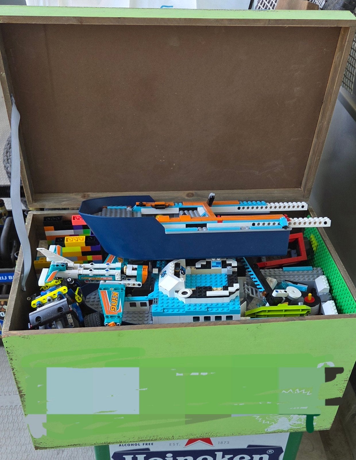 Box met Lego, Ophalen, Gebruikt, Lego