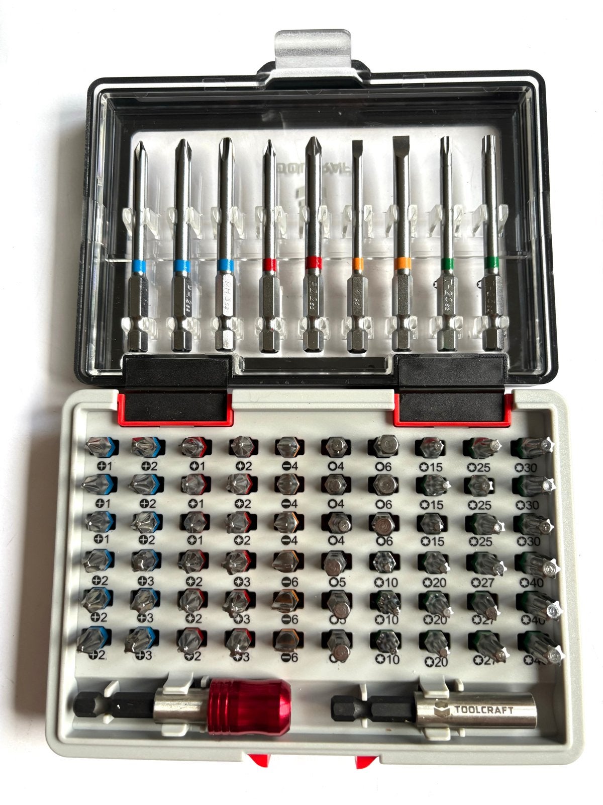 Toolcraft Bitset - Uitgebreide set met diverse bits, Ophalen of Verzenden, Nieuw, Bitset, Overige merken