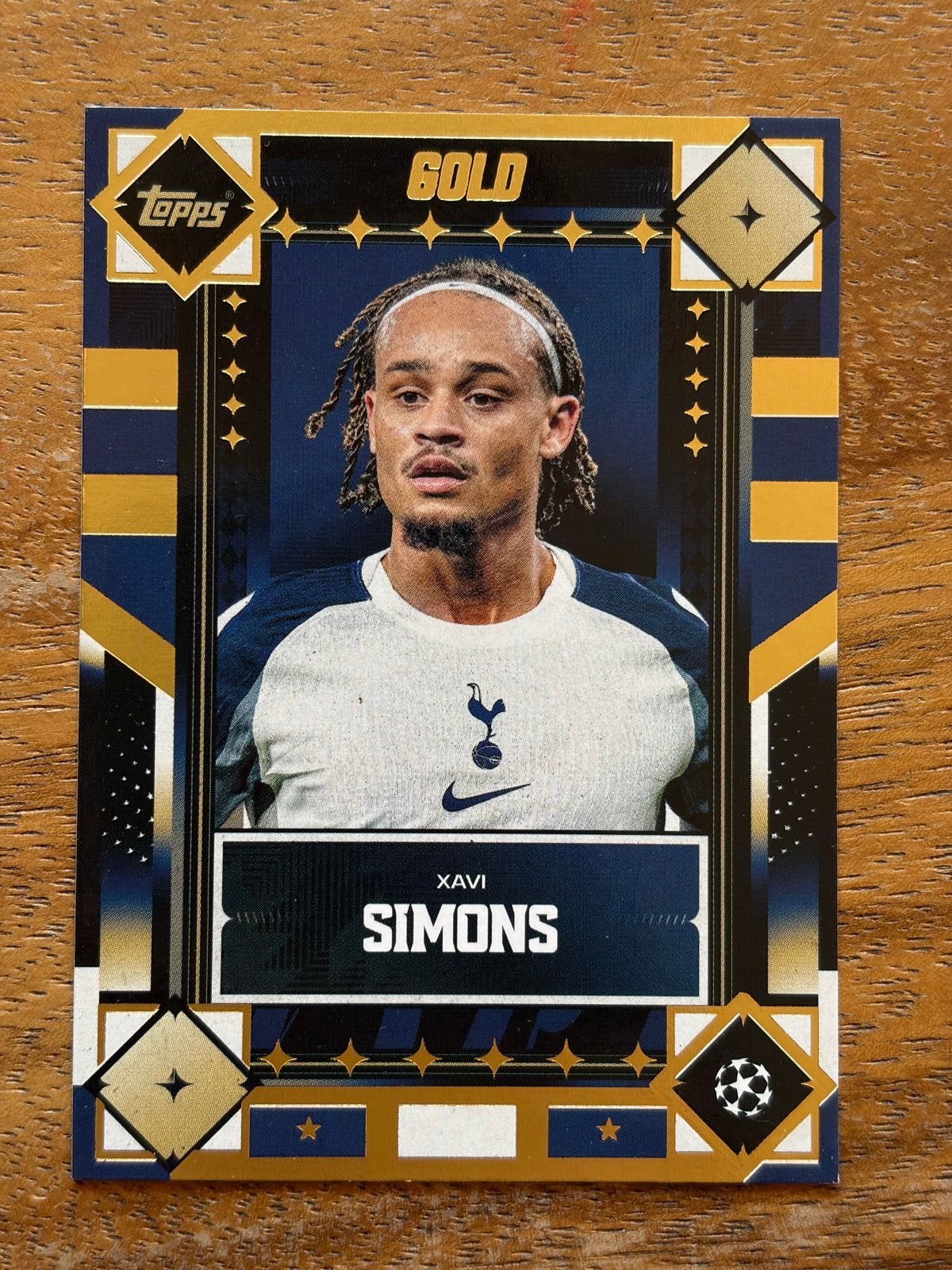 Topps Gold Xavi Simons Spelerskaart, Verzamelen, Ophalen of Verzenden, Zo goed als nieuw, Buitenlandse clubs, Spelerskaart