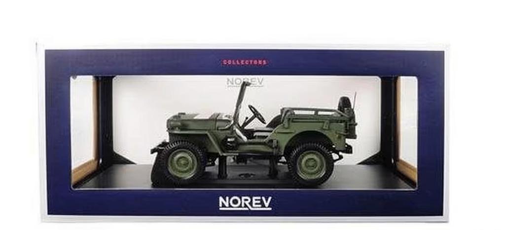 Jeep willy 1942 Leger groen schaal 1/18 NOREV ref: 189013, Hobby en Vrije tijd, Modelauto's | 1:18, Verzenden, Nieuw, Auto, Norev