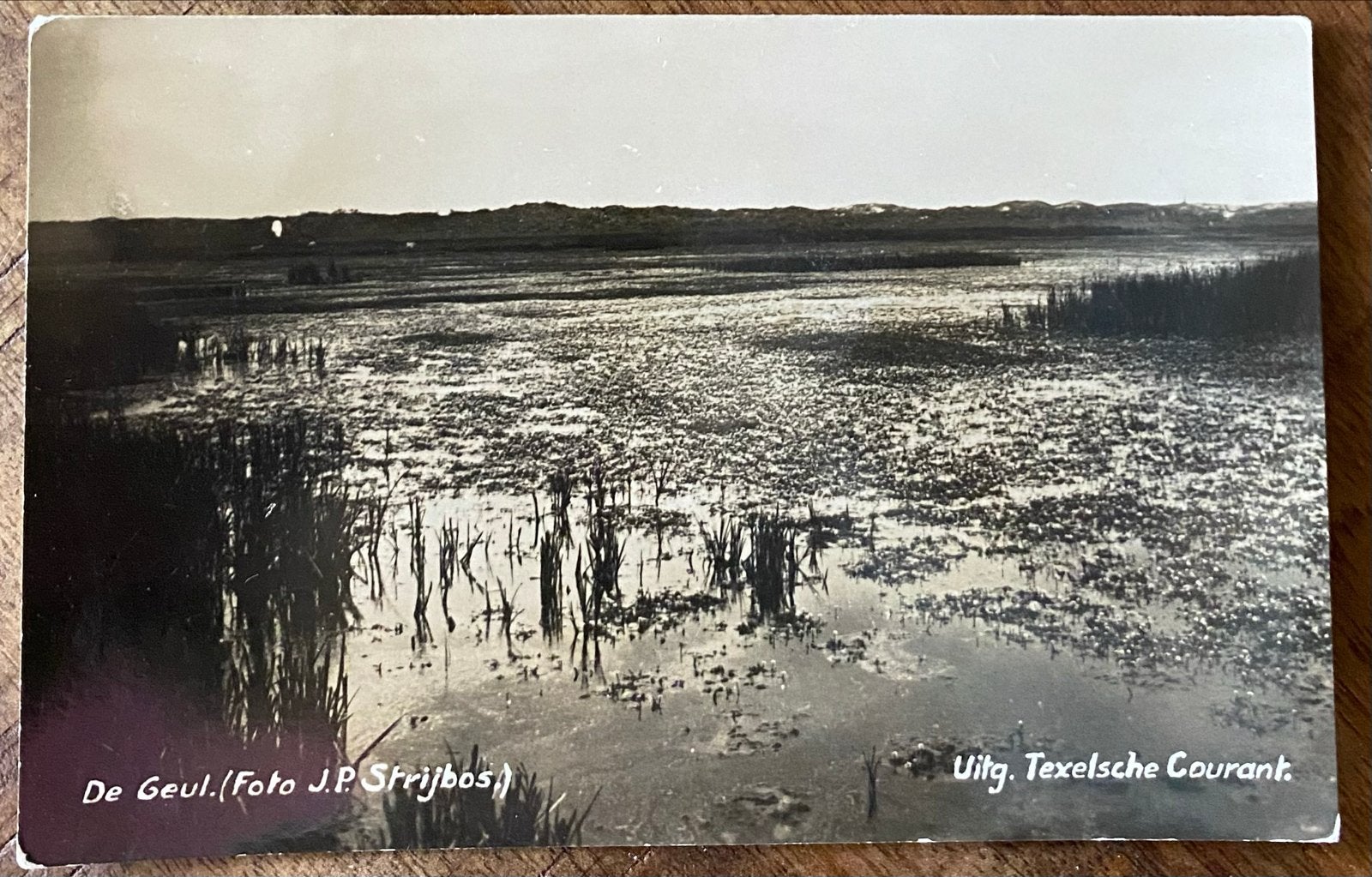 Fotokaart Texel - De Geul (Foto J.P. Sprijbos), Verzamelen, Ophalen of Verzenden, 1920 tot 1940, Ongelopen, Waddeneilanden