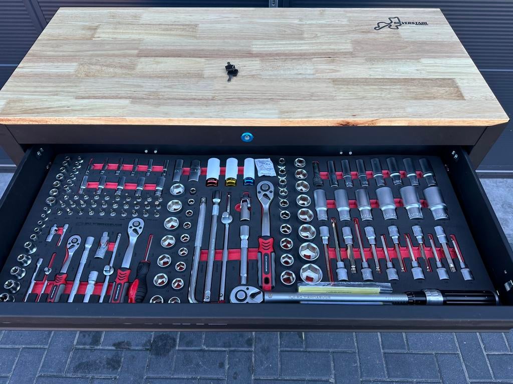 Silverstahl SV533 Profi Line Gereedschapswagen – 344-Delig, Ophalen, Nieuw