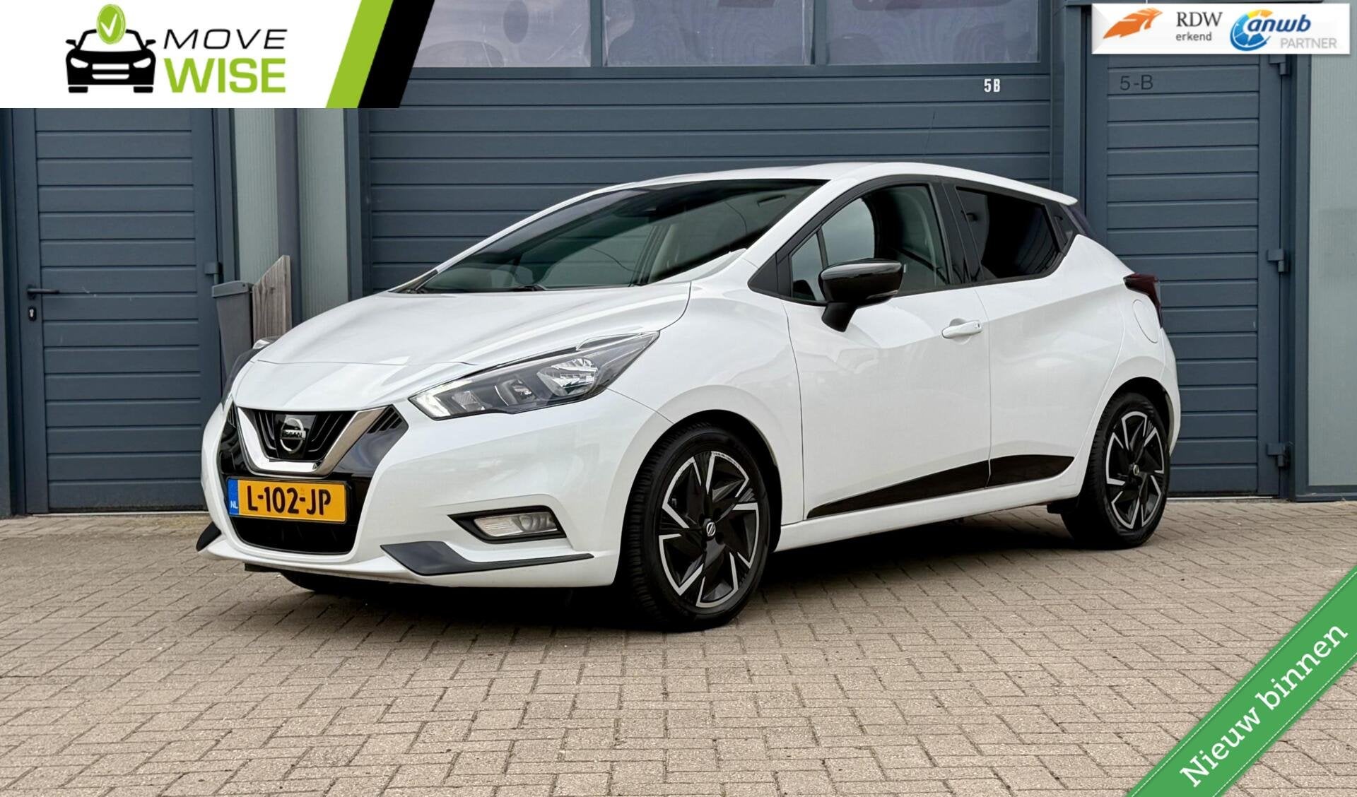Nissan Micra 1.0 - 92pk IG-T N-Design | 125.000 KM NAP | bj., Voorwielaandrijving, Stof, Wit, Origineel Nederlands