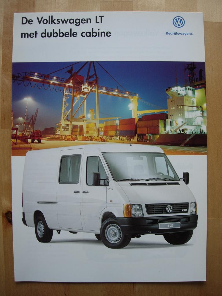 Volkswagen LT Brochure 1996 – Dubbele cabine VW, Volkswagen, Ophalen of Verzenden, Zo goed als nieuw, Volkswagen