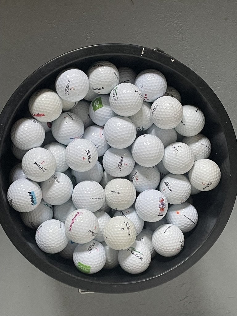 170 Golfballen Titleist diverse types., Ophalen, Gebruikt, Bal(len), Overige merken