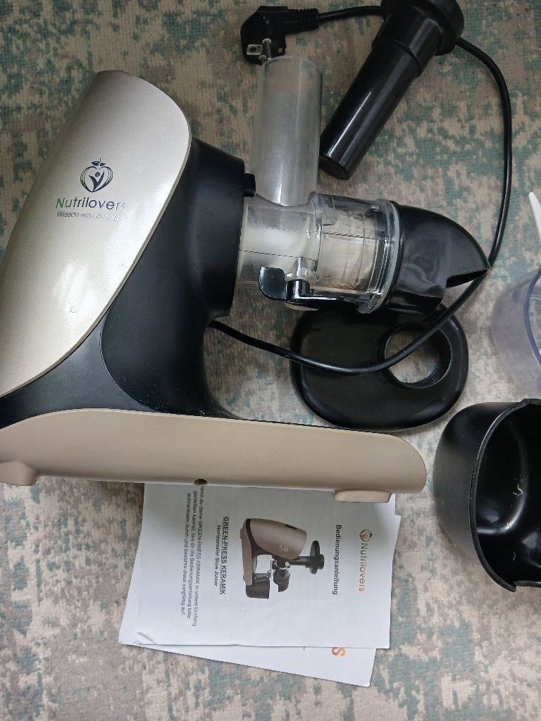 Slow Juicer Nutrilovers, Zilver, Ophalen of Verzenden, Metaal, Overige merken