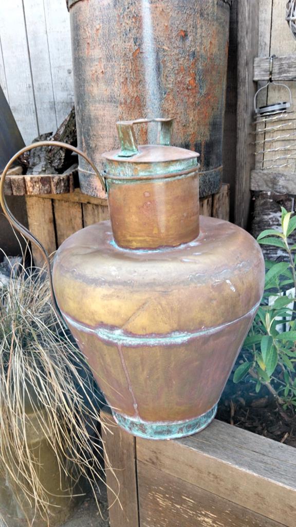 Brocante grote koperen melkbus kan, oud, Antiek en Kunst, Ophalen of Verzenden