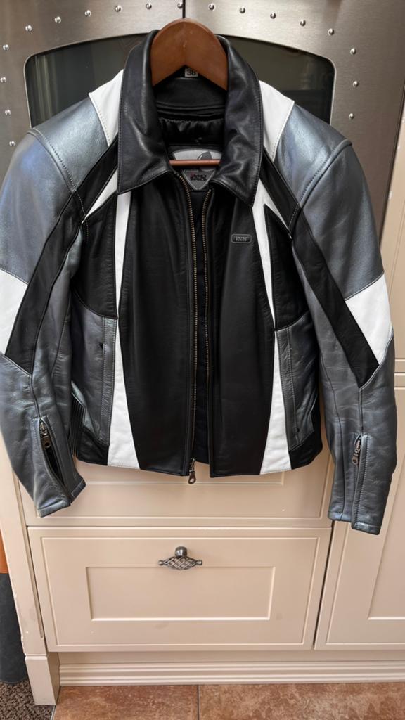 Leren motorjas van IXS, Motoren, Kleding | Motorkleding, Ophalen, Tweedehands, Dames, Jas | leer