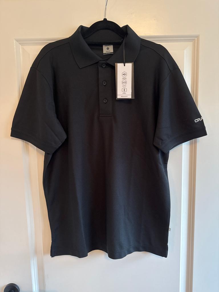 Craft Polo Shirt Piqué Classic Zwart - Nieuw met kaartje, Ophalen of Verzenden, Nieuw, Maat 48/50 (M), Zwart