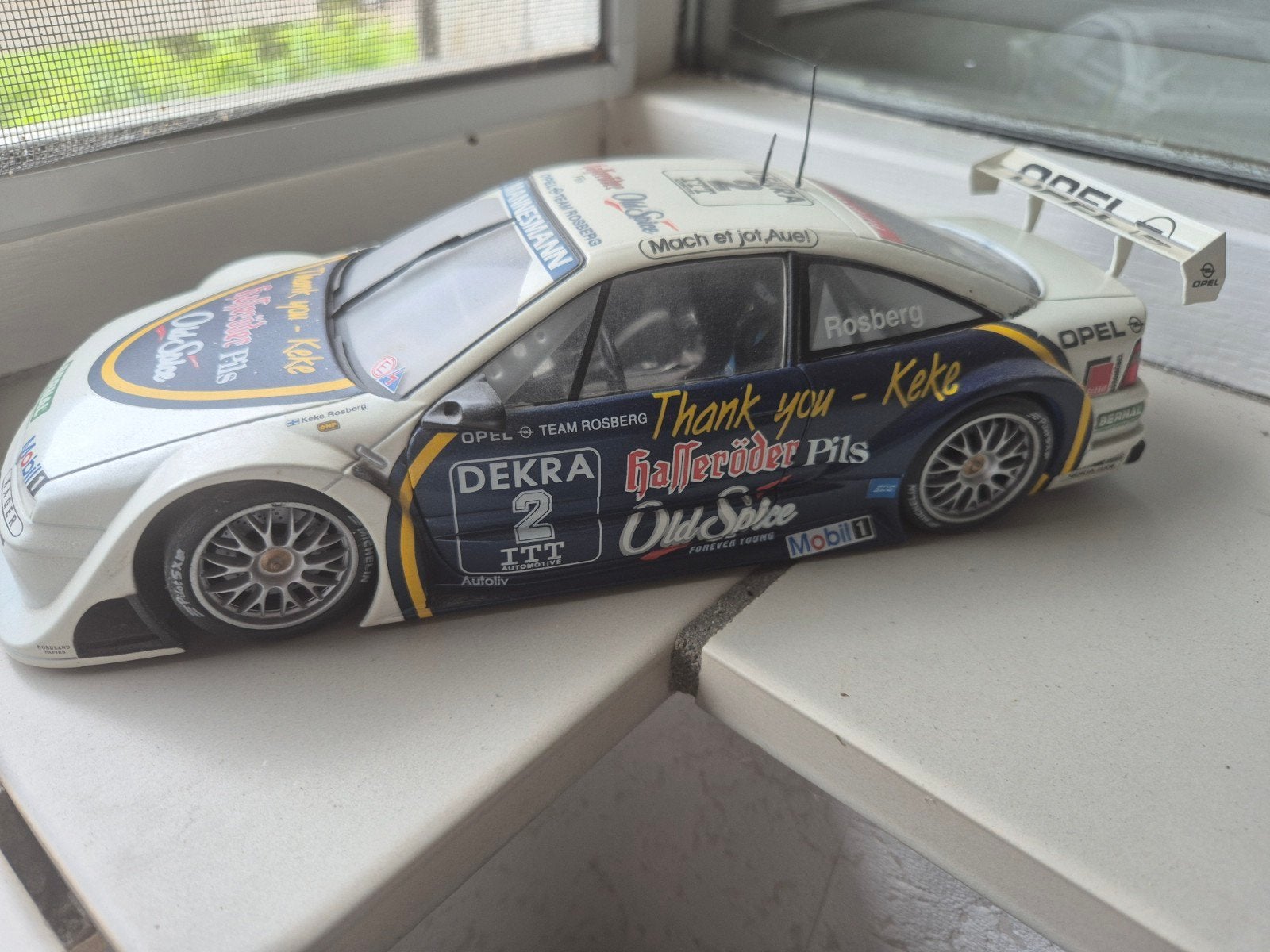 Opel Calibra V6 DTM 1996 Rosberg 1:18, Ophalen of Verzenden, Gebruikt, Auto, Overige merken