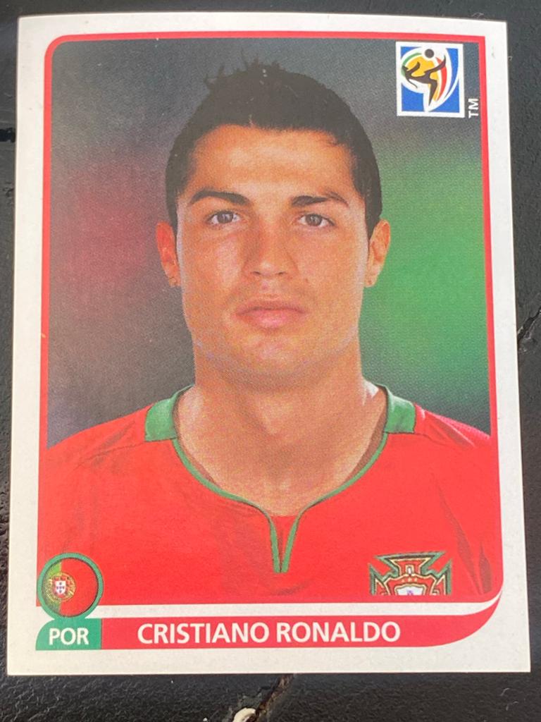 Cristiano Ronaldo Panini WK 2010 Sticker, Ophalen of Verzenden, Zo goed als nieuw, Sticker
