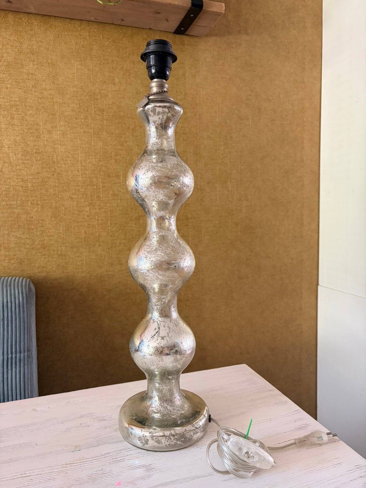 Lampenvoet Riviera Maison, Ophalen, Zo goed als nieuw, Glas, Minder dan 50 cm