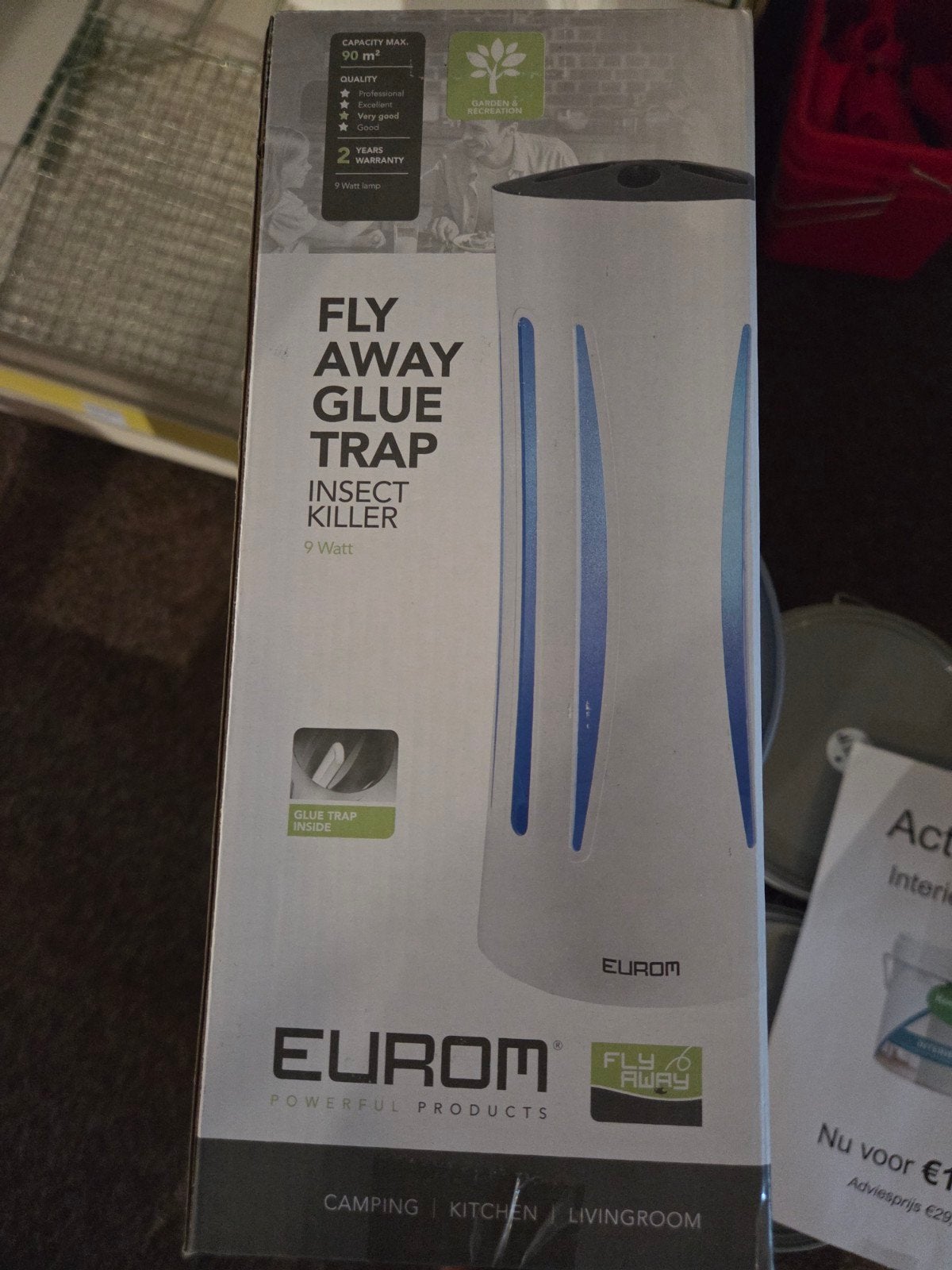 Eurom Fly Away Glue Trap Insect Killer 9W - Nieuw, Ophalen of Verzenden, Nieuw