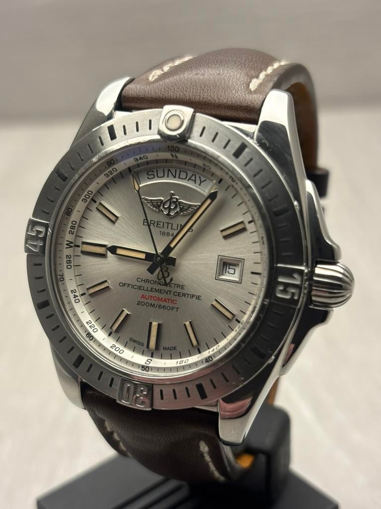 Breitling Galactic 44 (full set), Ophalen of Verzenden, Staal, Breitling