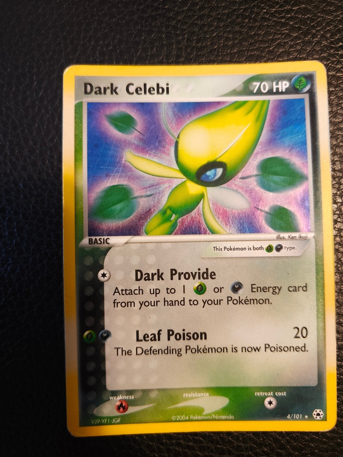 Holo Dark Celebi Pokémon Kaart, Ophalen of Verzenden, Gebruikt, Losse kaart, Foil