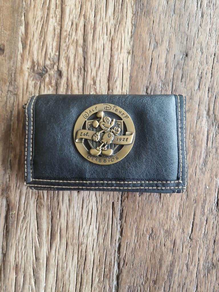 Vintage Walt Disney Classics portemonnee - Mickey Mouse, Ophalen of Verzenden, Gebruikt, Zwart, Overige merken