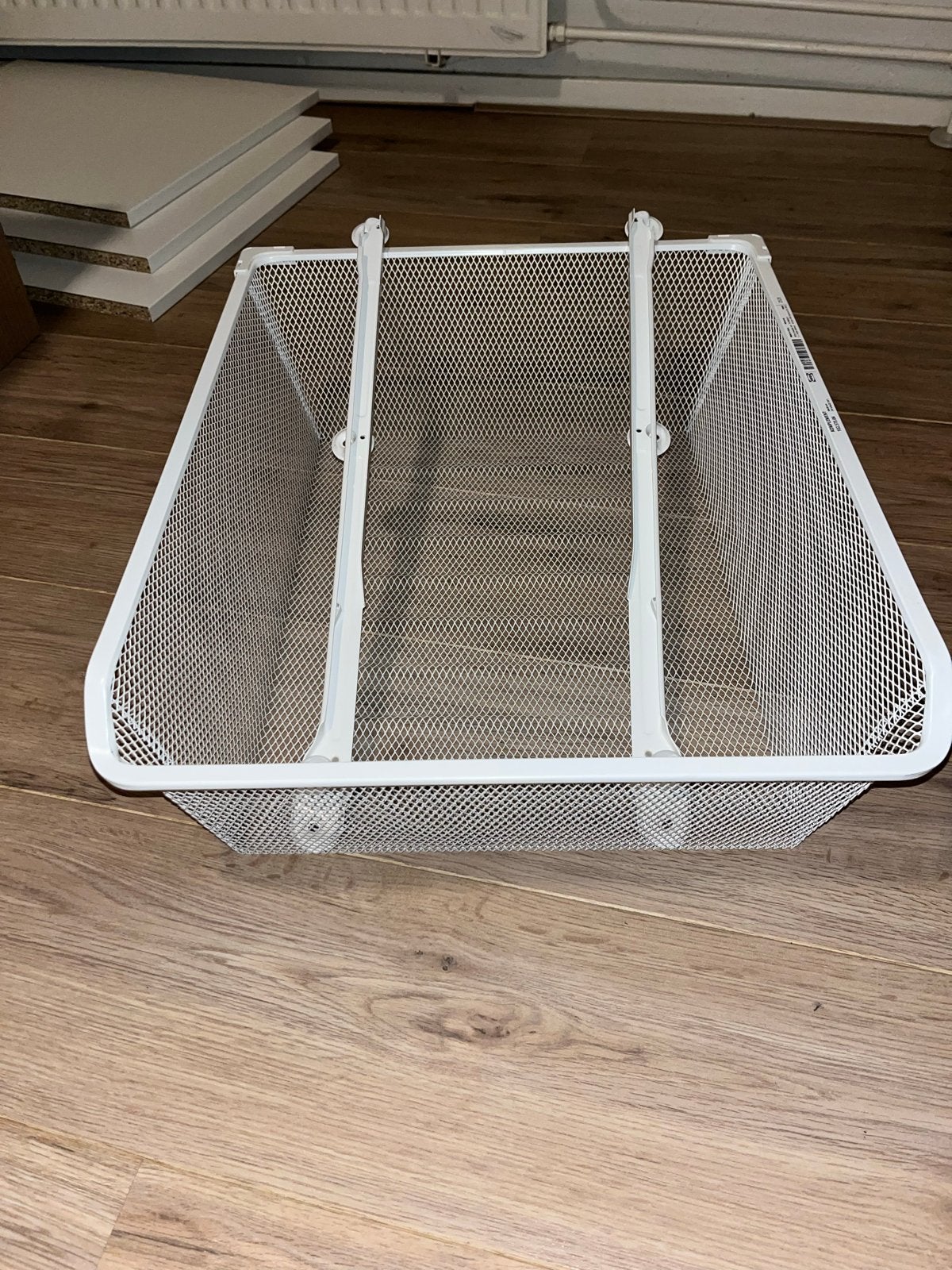 IKEA KOMPLEMENT fijndraadmand met rail en 3 planken, Ophalen, Zo goed als nieuw