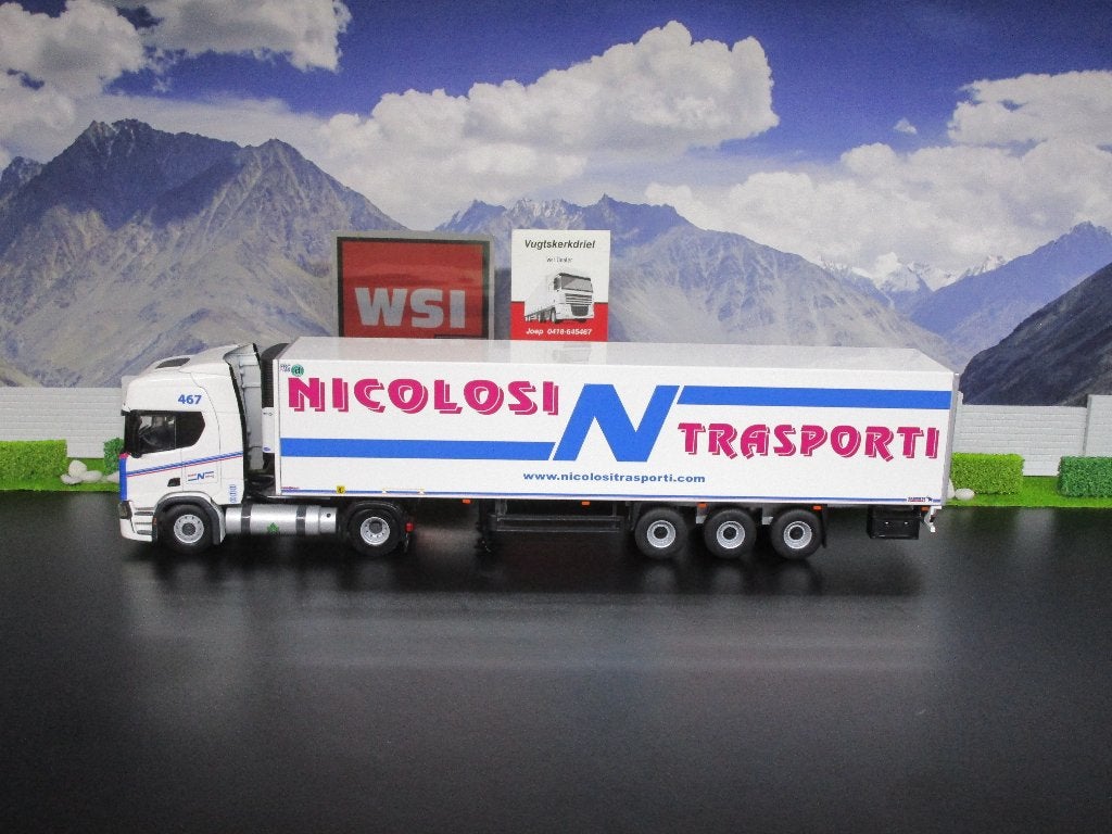 wsi 01-2906 nicolosi transporti scania r highline cr20h, Hobby en Vrije tijd, Ophalen of Verzenden, Nieuw, Bus of Vrachtwagen